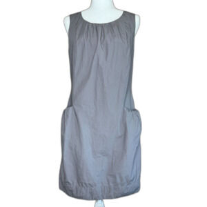 Mossimo Gray Sleeveless Dress with exposed zipper on back Size M